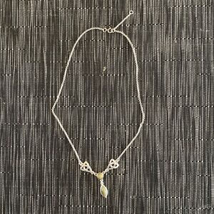 Silver and conamara marble necklace from Ireland